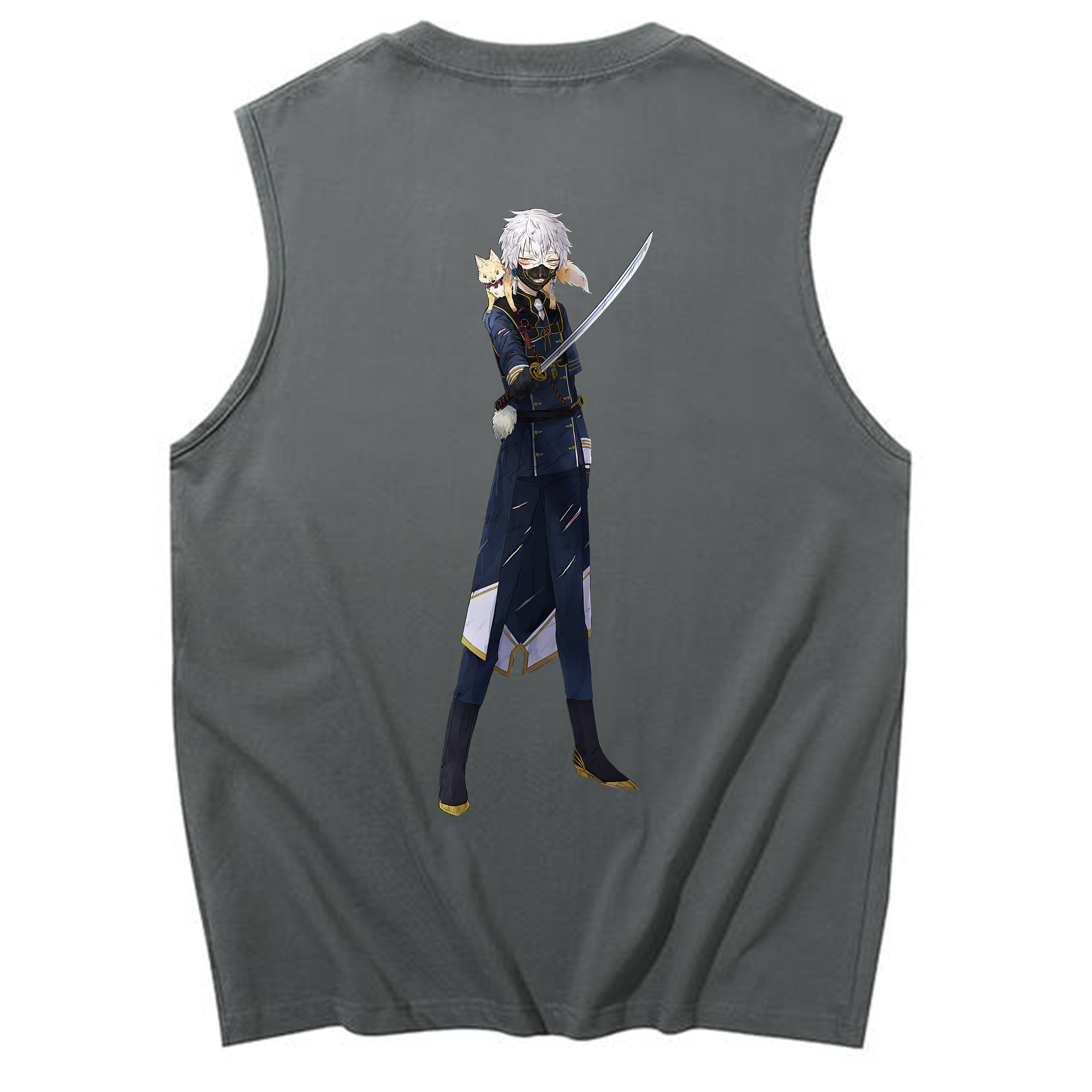 （画像用） 刀剣乱舞 Touken Ranbu コットン100％タンクトップ（背面プリント）
